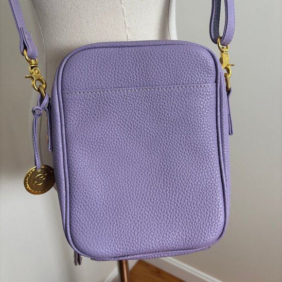 NWOT Minooy leather Naya small crossbody bag in lavender - Picture 2 of 8